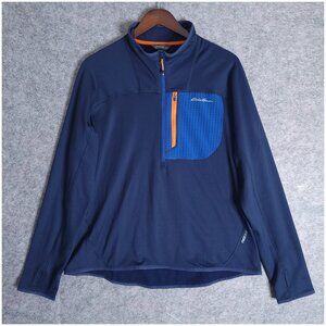 EDDIE BAUER XL High Route Grid FreeHeat Fleece Pullover First Ascent 1/2 Zip NWT